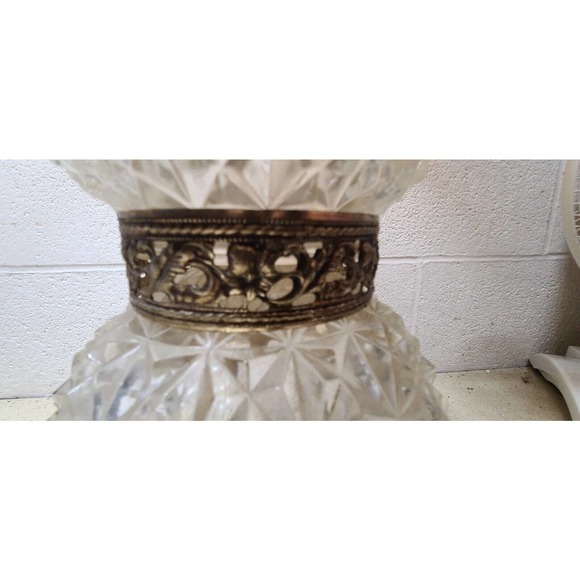 Vintage 1972 Ef & Ef Industries Double Globe Crystal Lamp - 537X - 24" Tall - Picture 5 of 7